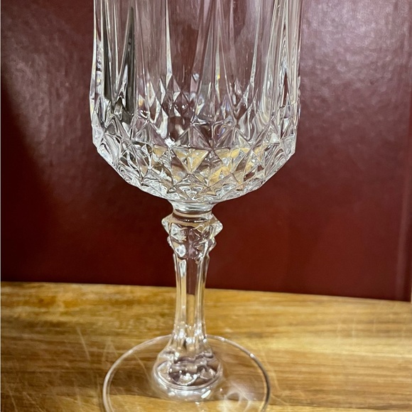 Longchamp Clear. 4 Wine or Sherry lGobletCristal’ D’Arquse ( Duaand ) - Picture 5 of 9